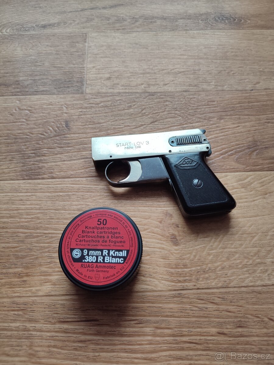 Startovací pistol, poplašňak Lov 3 9mm rarita.