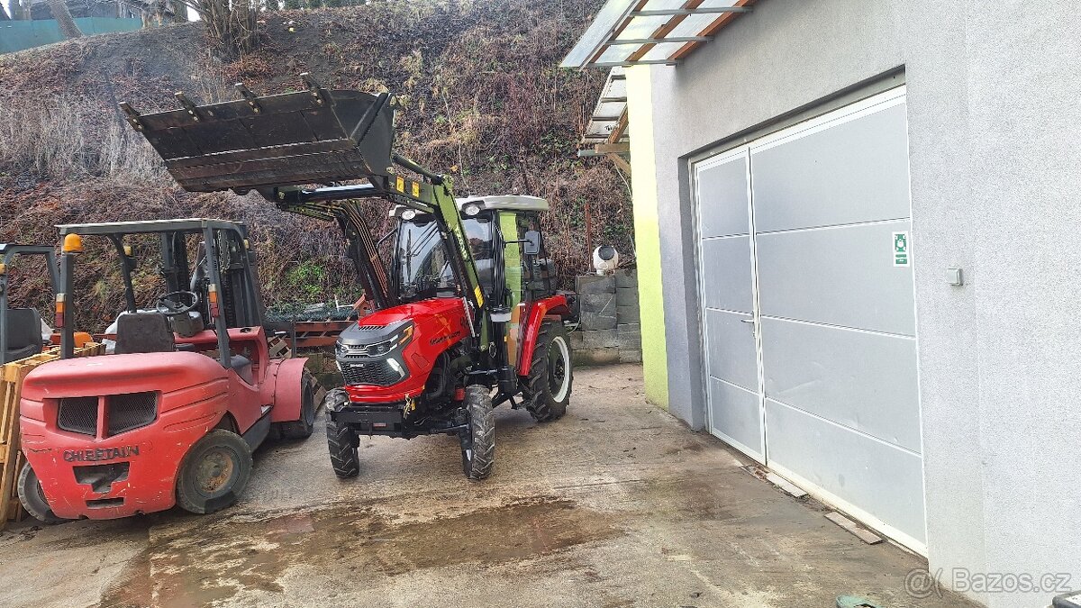Predám Malotraktor 40hp 4x4 kabina + čelny nakladač