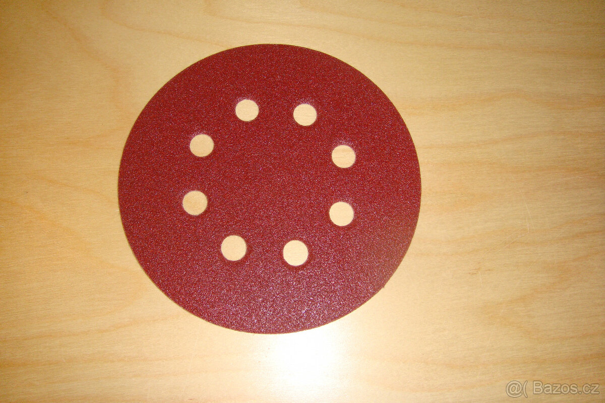 prodám kulaté brusné papíry pruměr 125mm+150mm za ks/10kč