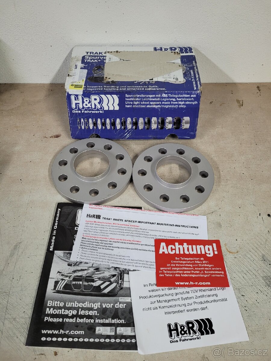 Rozšiřovácí podložky H&R 5x112 / 15mm