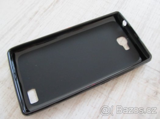 Honor 3C, silikonový obal - bílý/černý, nový, nepoužitý