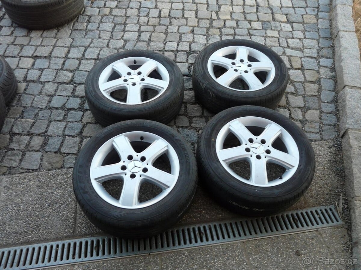 ALU KOLA + LETNÍ PNEU MERCEDES 205/55R16