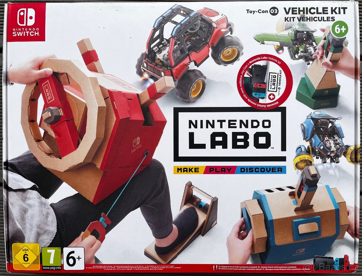 Prodám kompletní Nintendo Switch Labo Vehicle kit