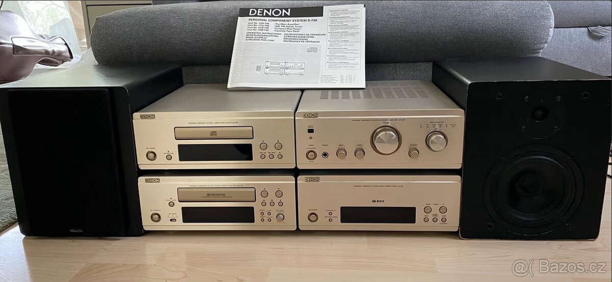DENON D-F88 midi vež v champagner s reproduktory