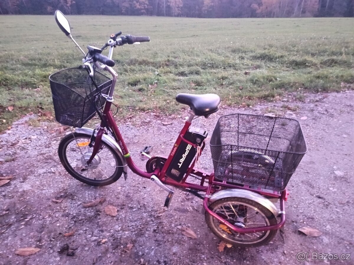 Elektrokolo tříkolka Spirit NEXUS červená 18Ah