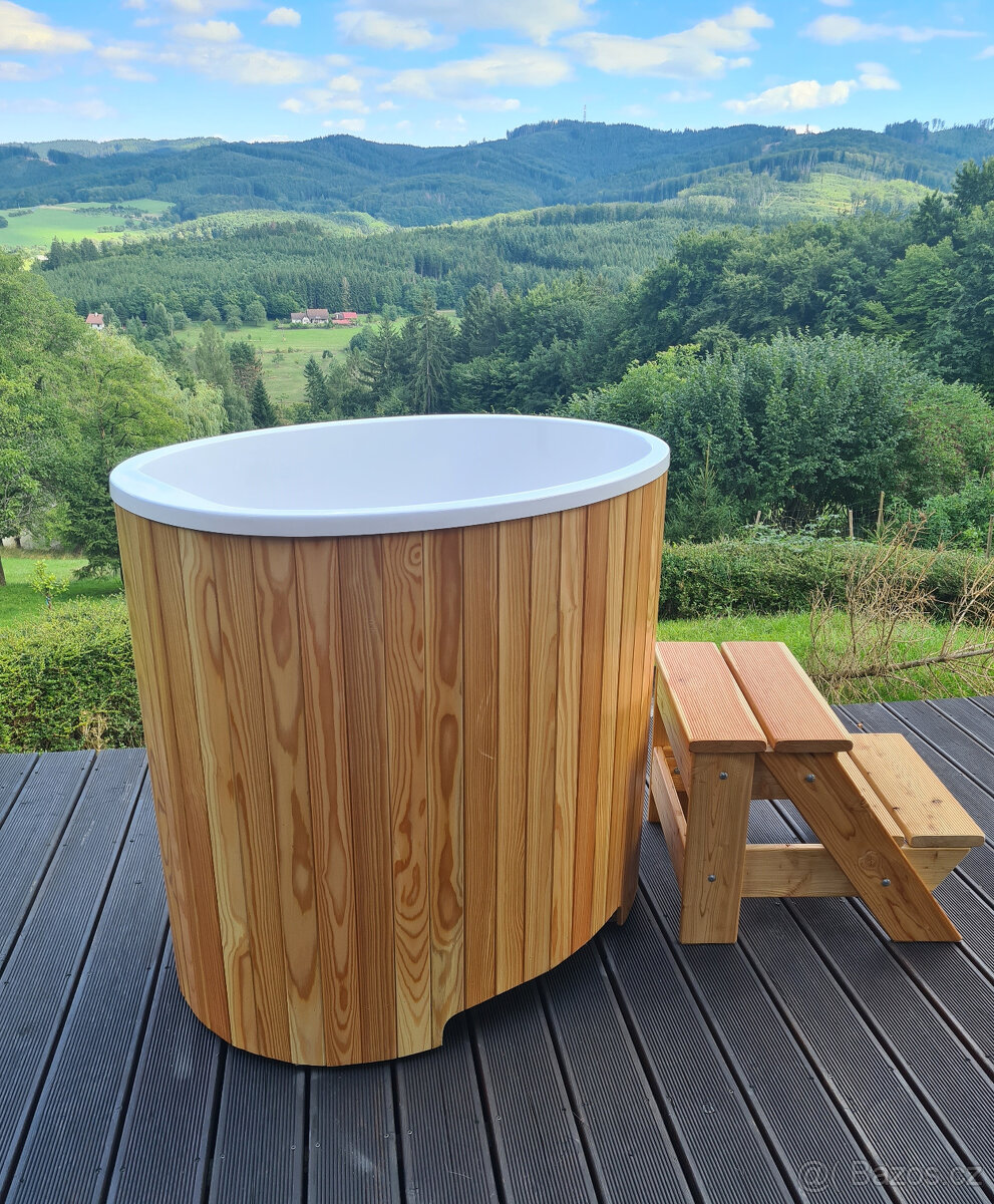 Ochlazovací káď k sauně – modřín, laminát, top kvalita