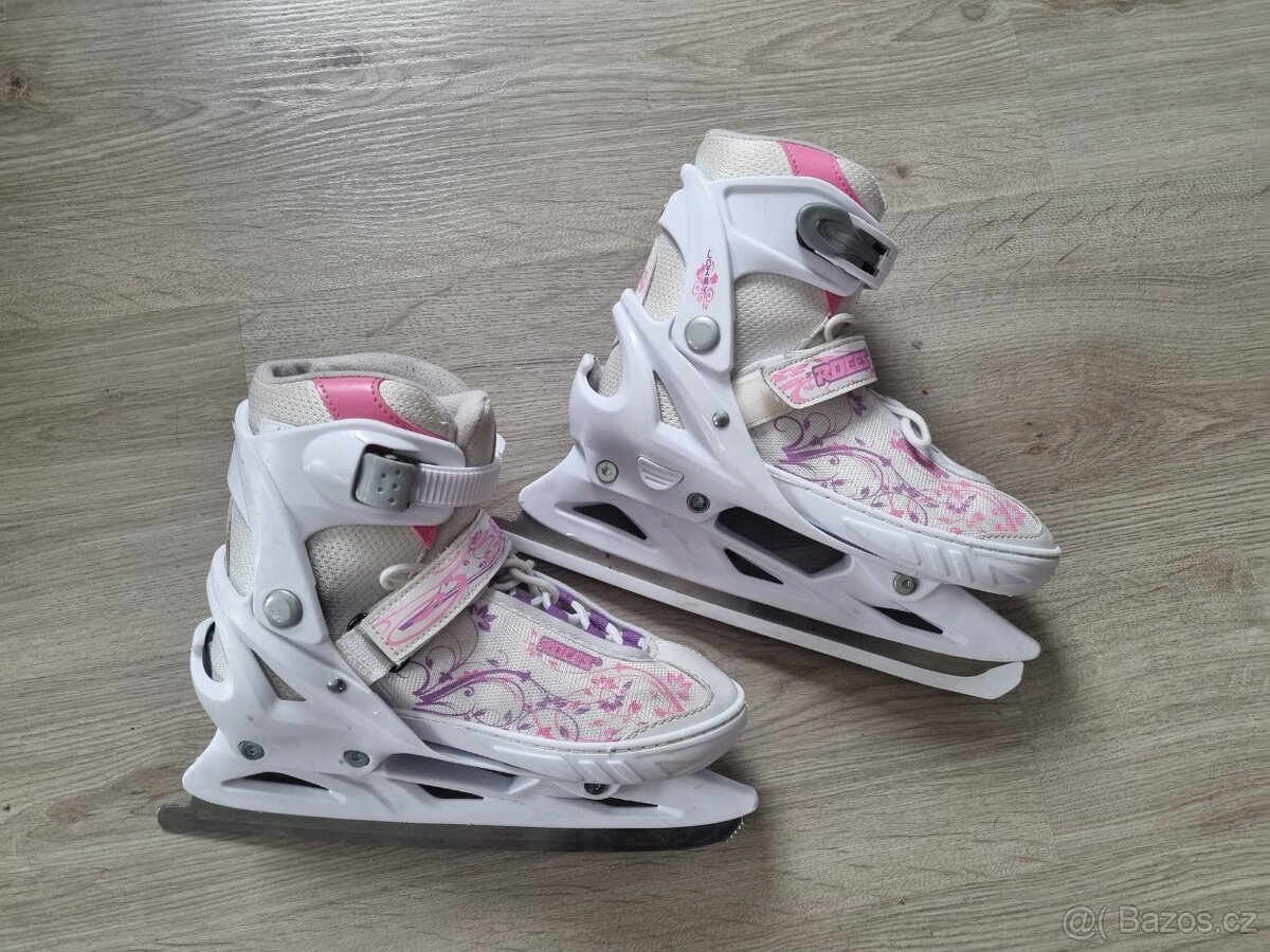 Dívčí lední rostoucí brusle 34-37