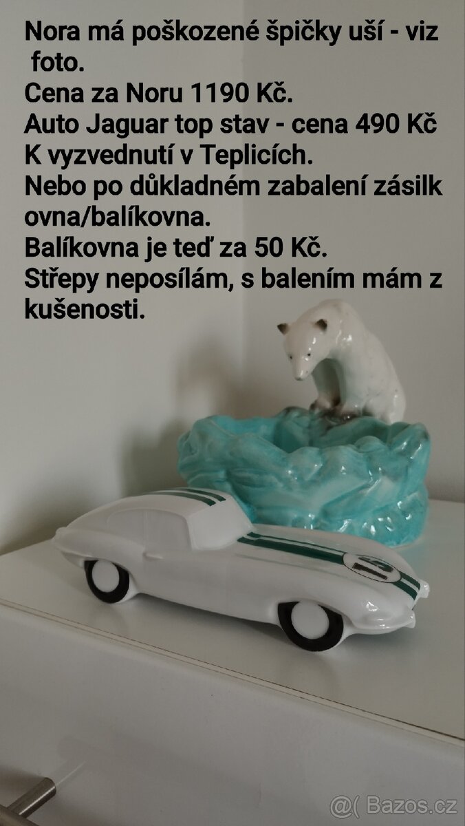Porcelánový Jaguar (medvěd Nora prodaný)