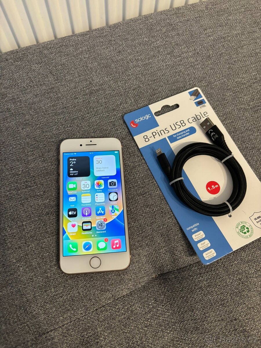 Prodám iPhone 8 64gb (100% kondice baterie)