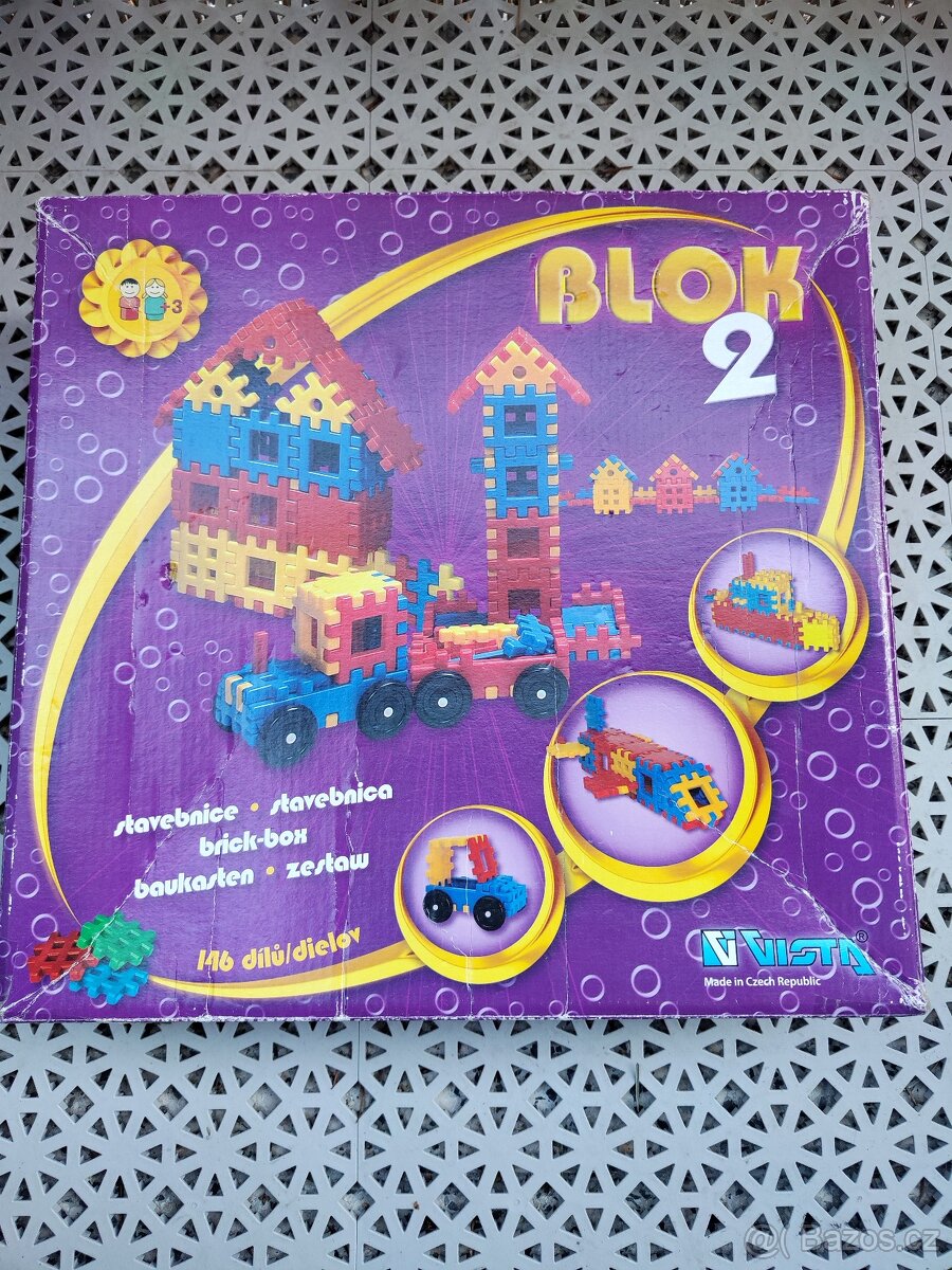 Stavebnice Seva Vista Blok 2 od 3 let, 146 dílků
