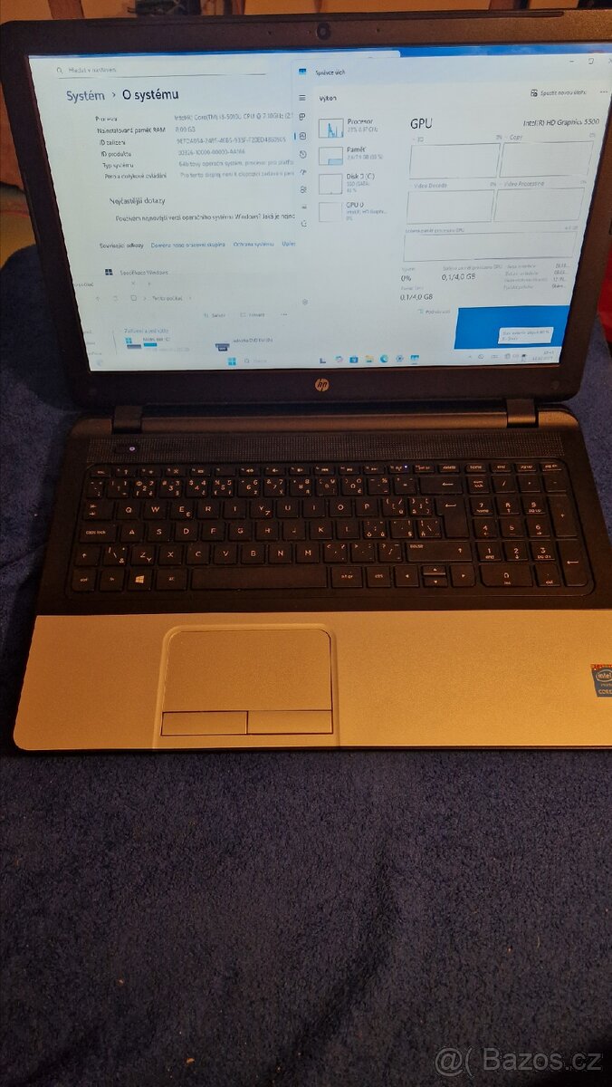 HP 350 G2, i3, 8GB RAM, 250GB SSD