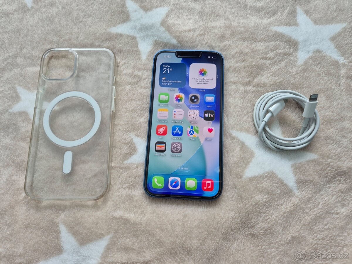 iPhone 13 128gb stav baterie 100%