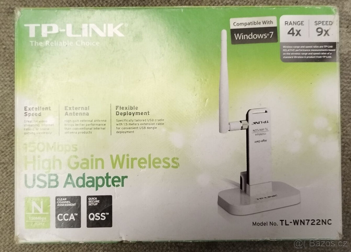 Wi-Fi USB adaptér TP-Link TL-WN722N