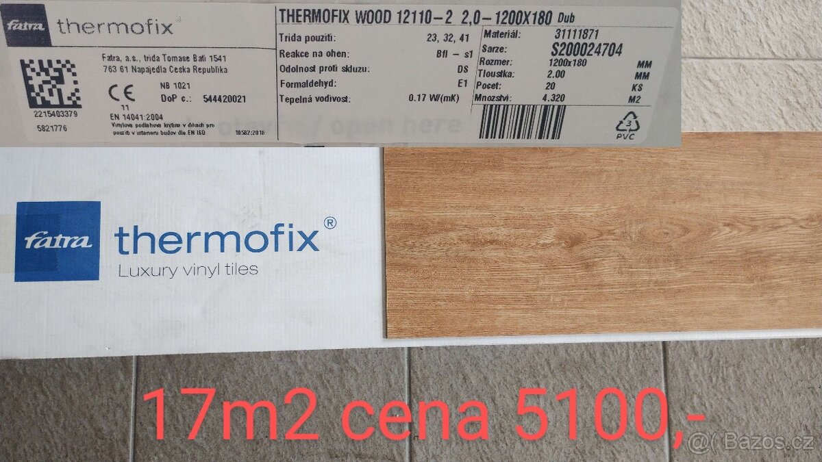 Vinylové lepené podlahy fatra thermofix