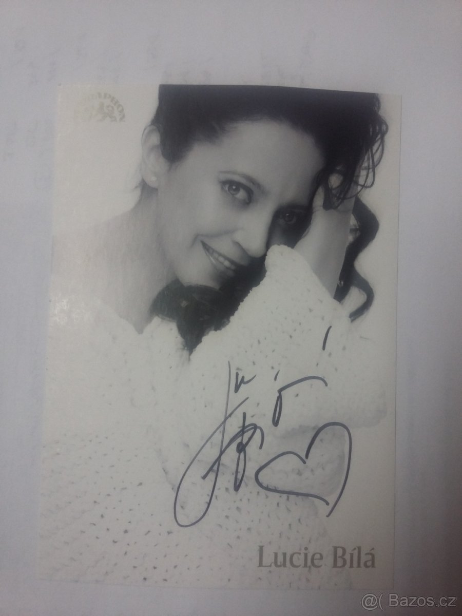 Autogram Lucie Bílá