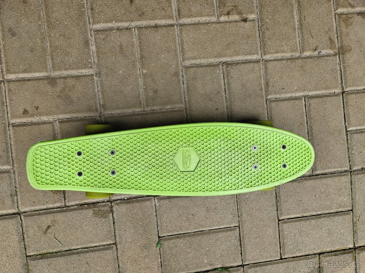 Skateboard Hudora Retro Lemon Green