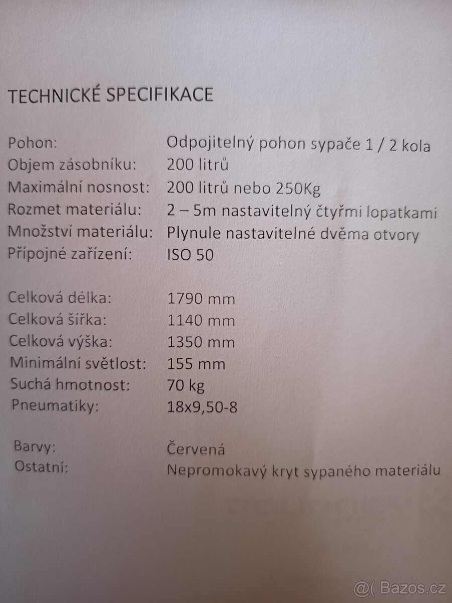 Posypový vozík
