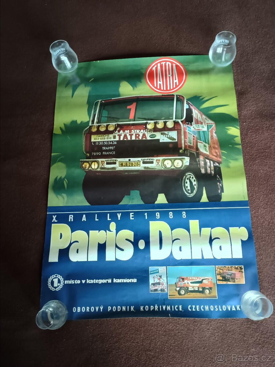 Plakáty TATRA Paříž - Dakar Retro