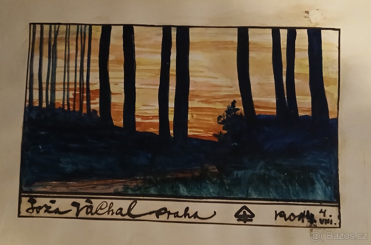 Obraz malovaný originál Josef Váchal