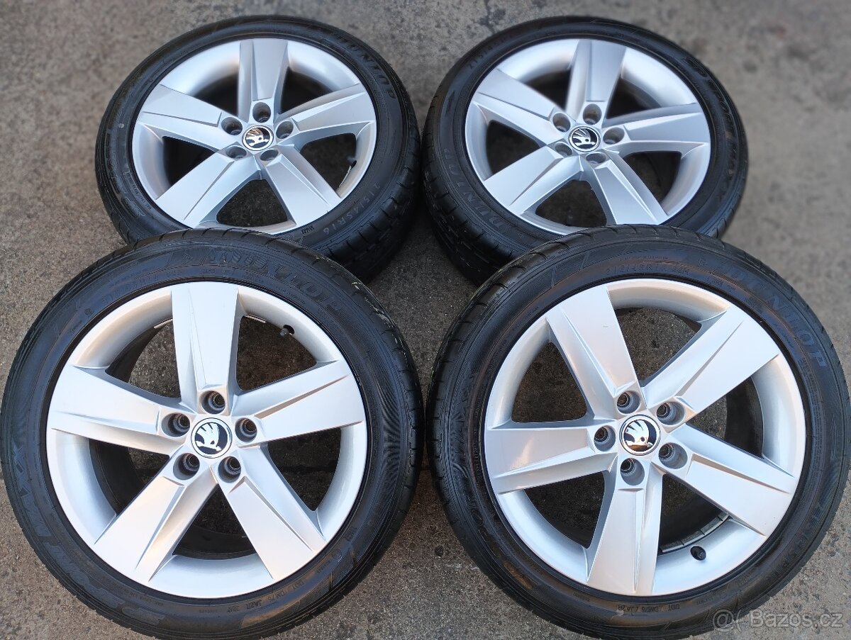 Originál sada disků Škoda Fabia III, Rapid 5x100 R16 Rock