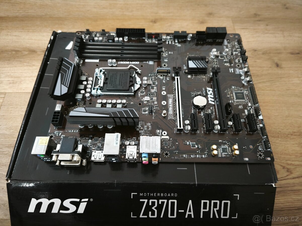 MSI Z370-A PRO socket 1151 8. a 9 gen CPU M.2 slot Nová