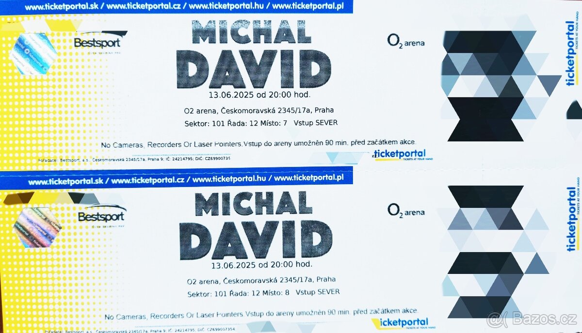 SLEVA Michal David nejlepsi sezeni 101 Praha O2 13.06.2025