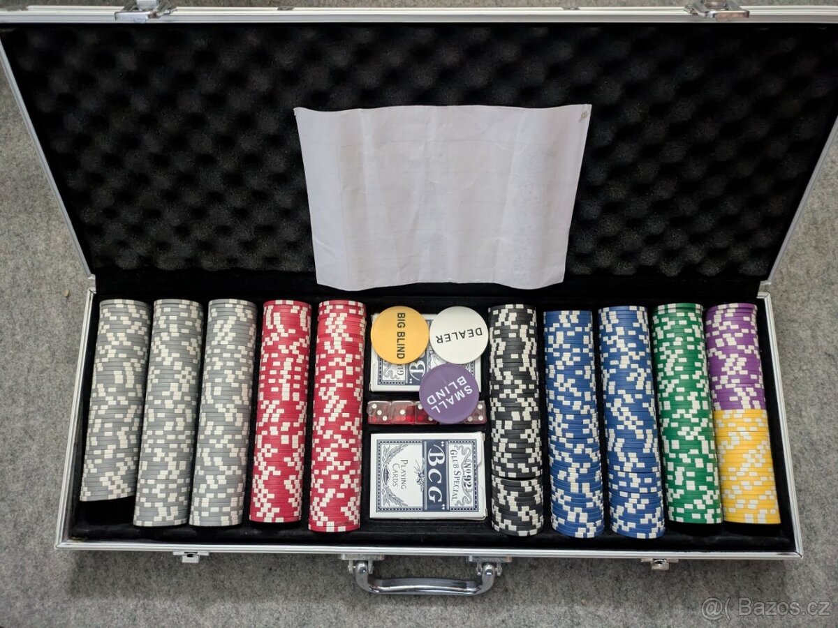 Sada na poker 500ks žetonů
