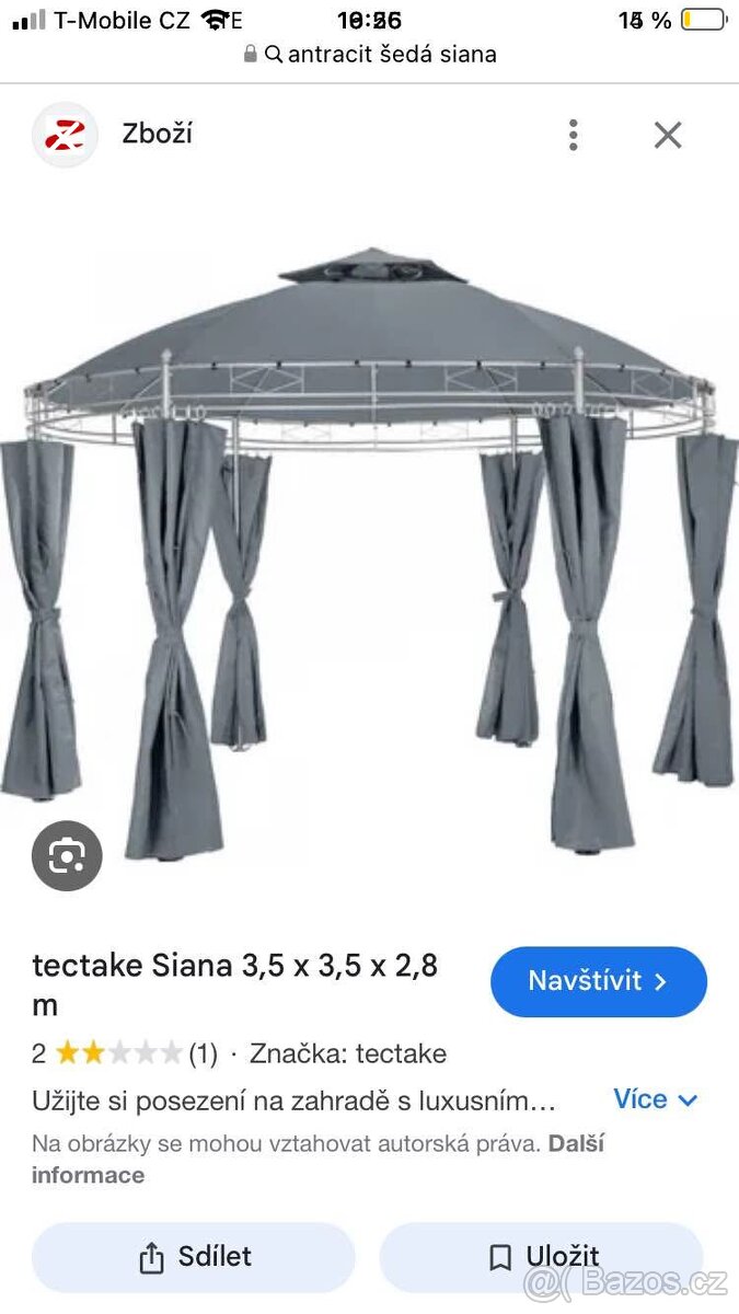 Plachta na altán, náhradní plachta na altány,
