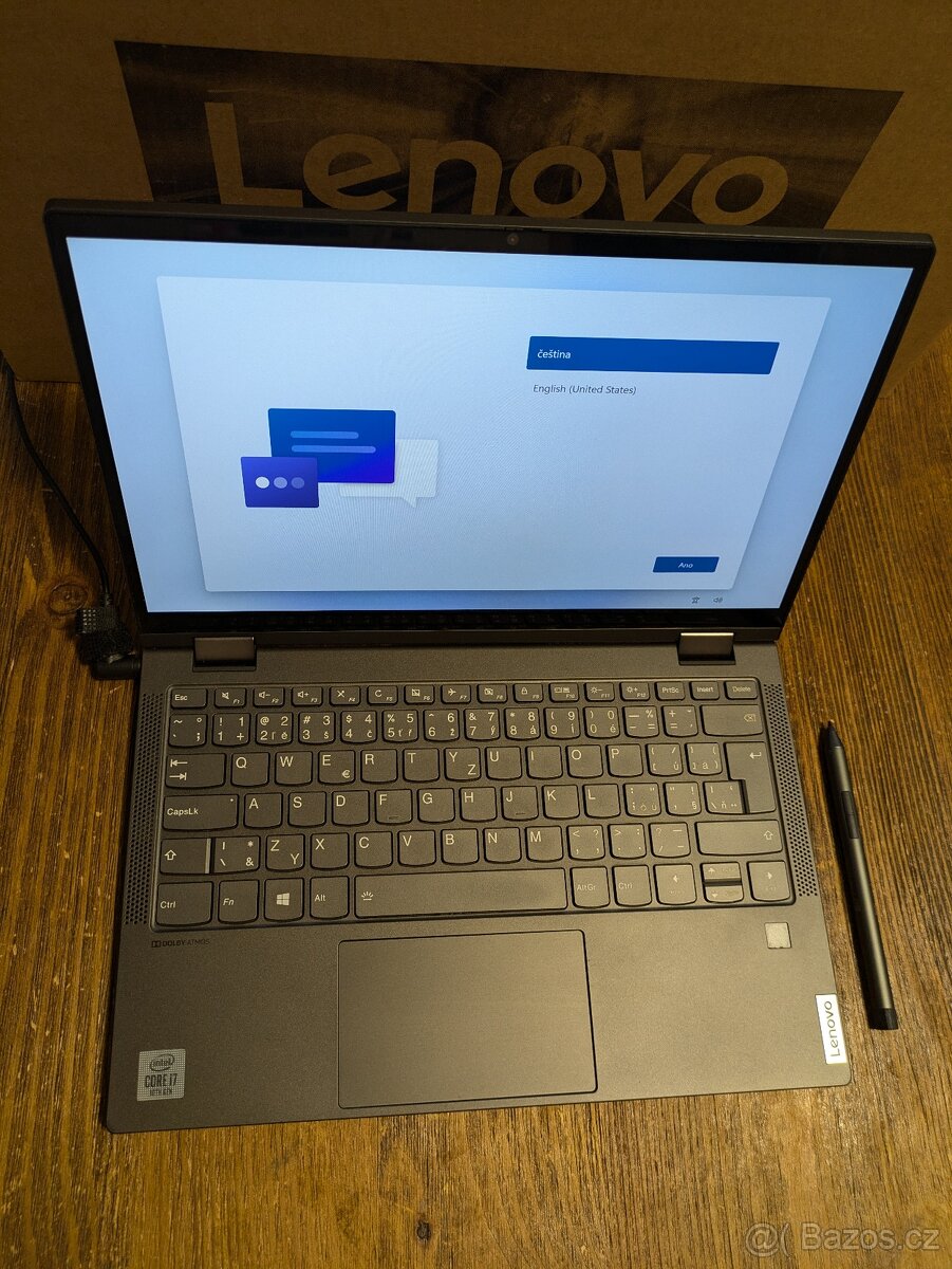 Lenovo Yoga C640-13IML Iron Grey + aktivní stylus Lenovo, ja