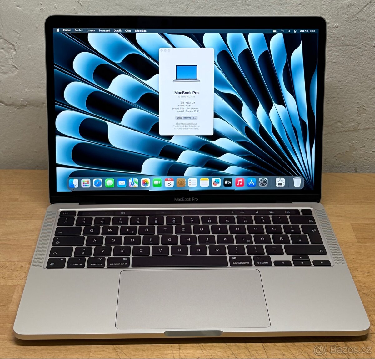 MacBook Pro M2 2022 /8GB RAM/256GB SSD/Záruka 100% BATERIE