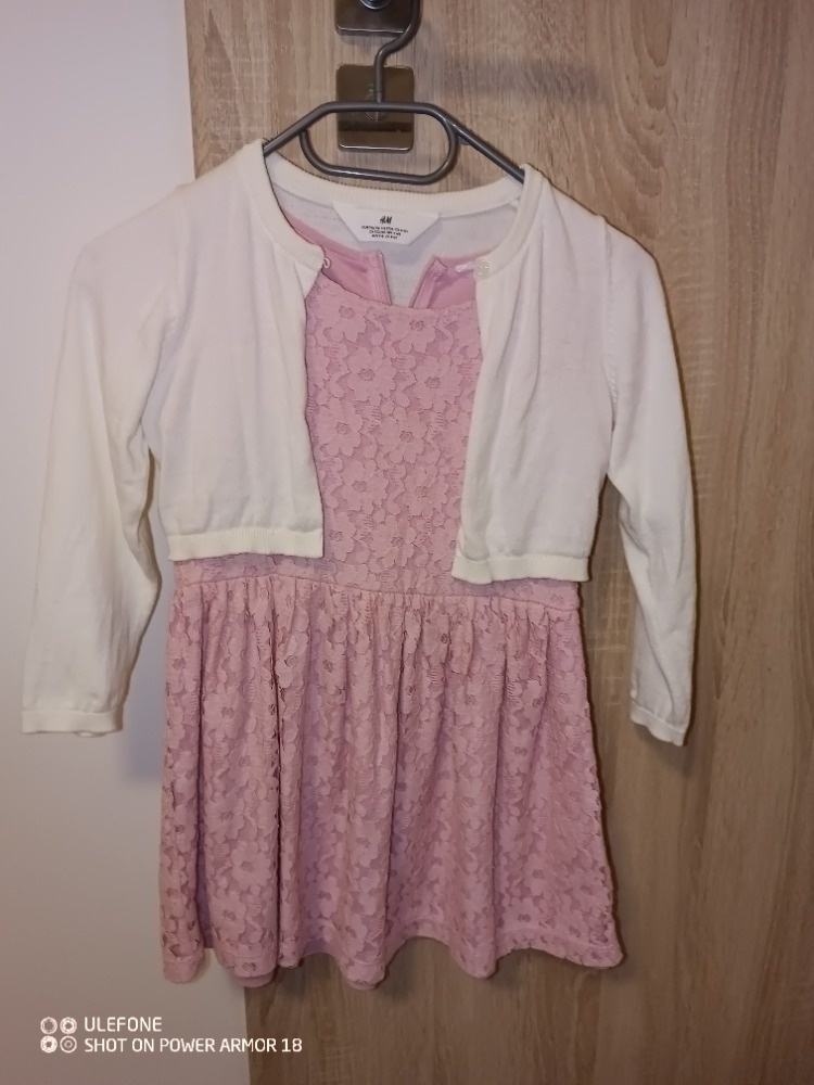 Šaty + bolerko vel 110/116