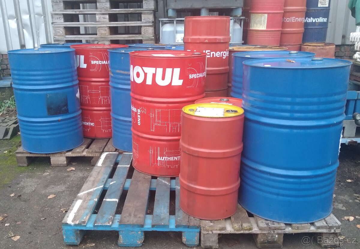 Plechové sudy 200 l