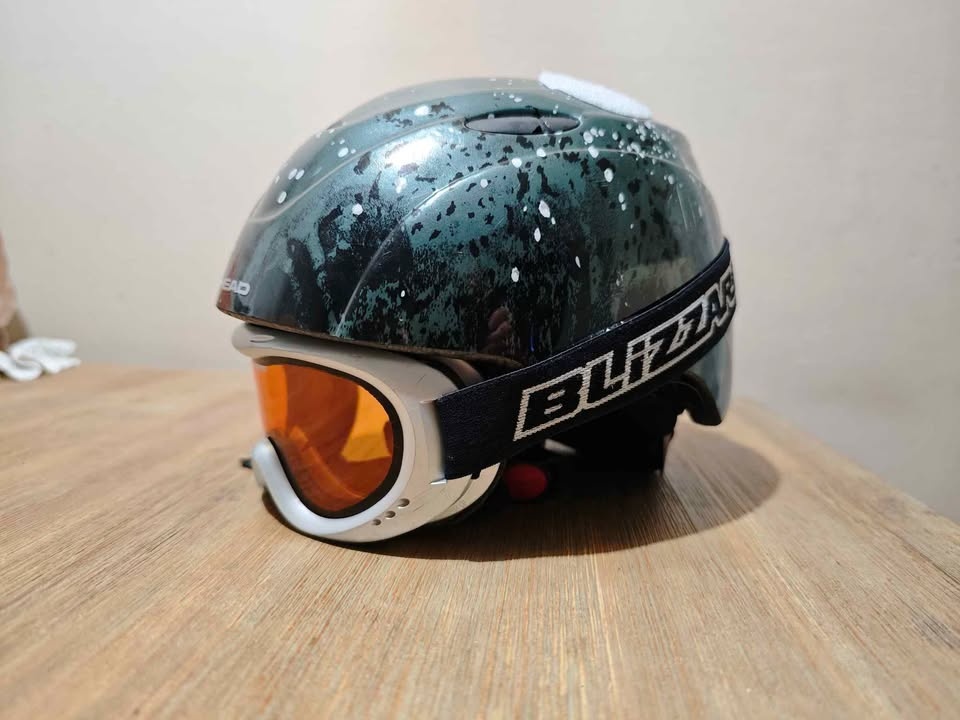 Dětská lyžařská helma Head + brýle Blizzard + ouška