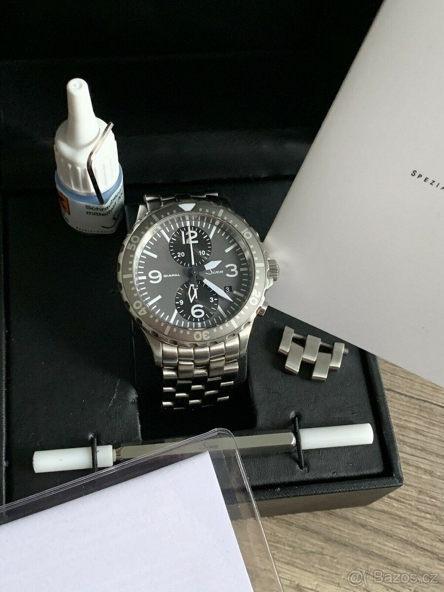 Duochronograf Sinn Diapal 757 UTC GMT