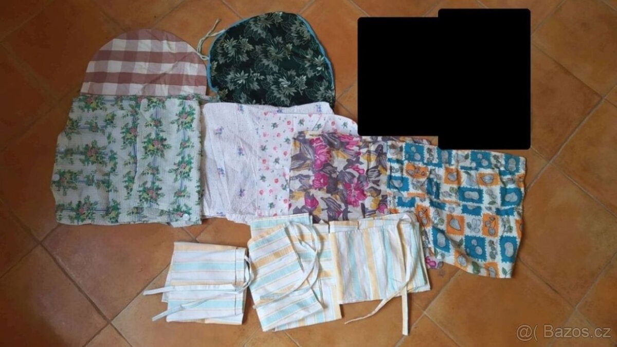 Povlaky na polštáře, zástěry