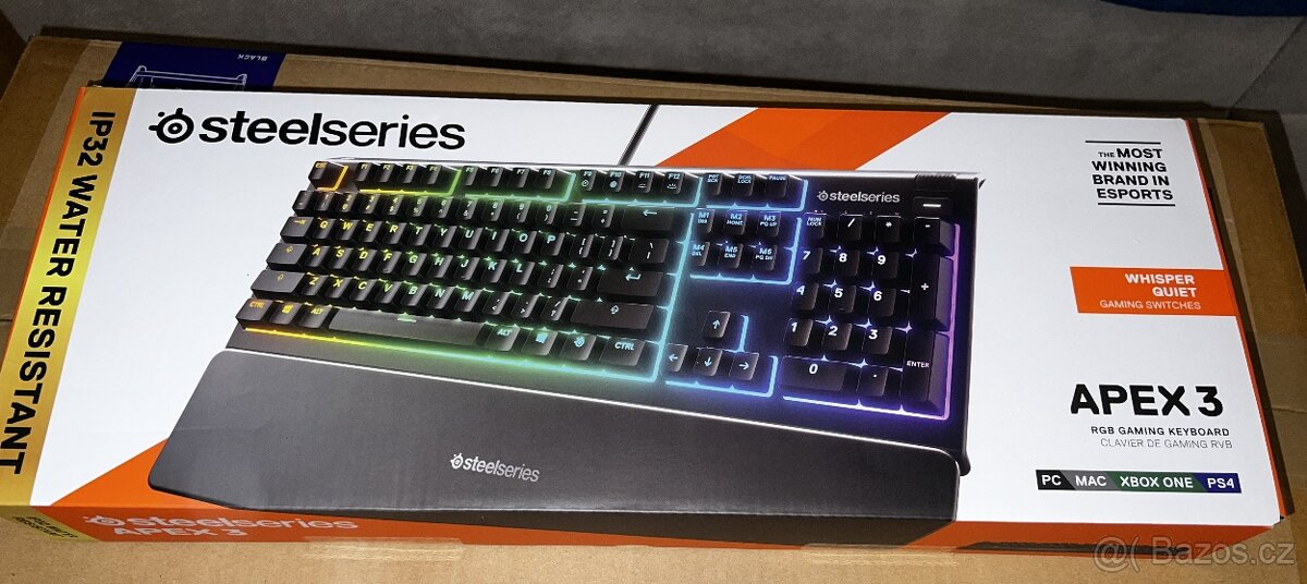 Herní klávesnice SteelSeries Apex 3