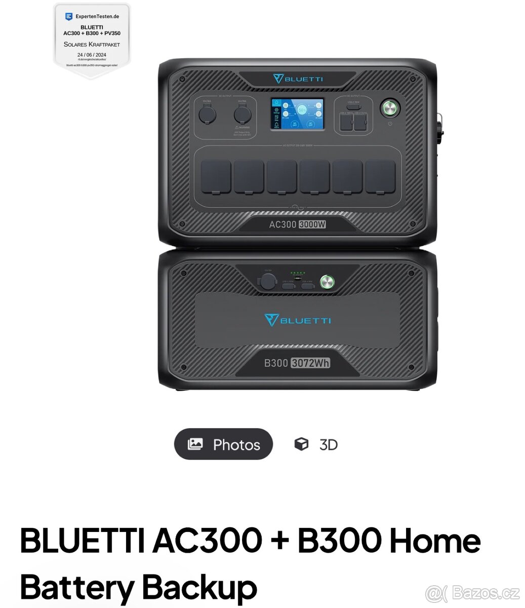 BLUETTI AC300 + B300 Home Battery Backup
