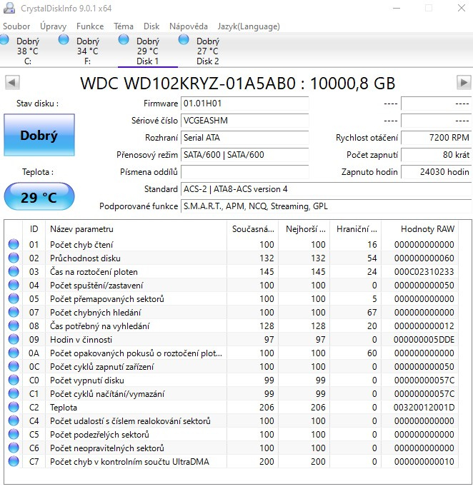 20x 10TB HDD SATA