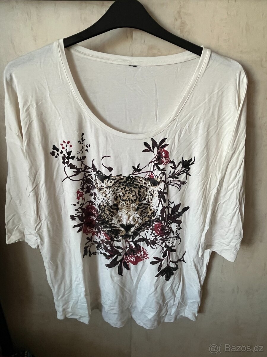 Tričko s leopardem XL/3XL