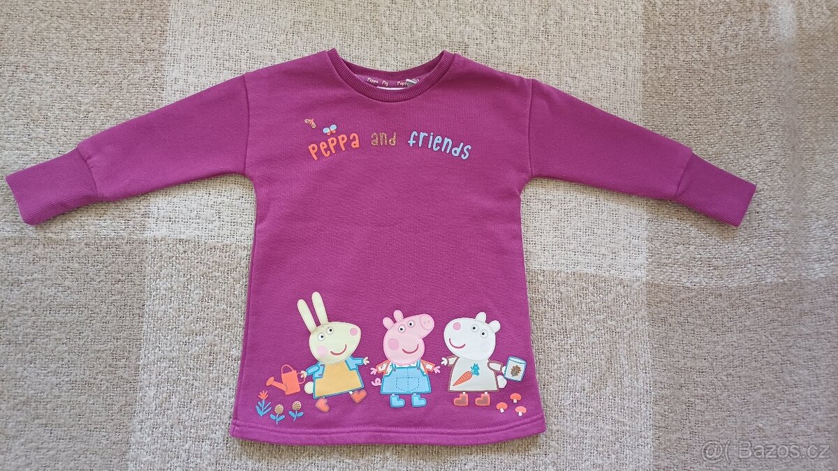 Šaty/mikina Peppa Pig vel. 86 - Primark
