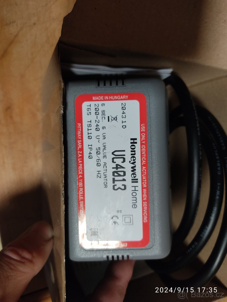 Trojcestný ventil 3/4 + servopohon Honeywell