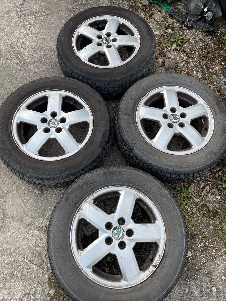 Alu kola Škoda Octavia 5x112 R15 i s pneu