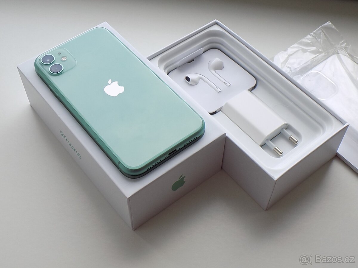 APPLE iPhone 11 128GB Green - ZÁRUKA 12 MĚSÍCŮ - JAKO NOVÝ