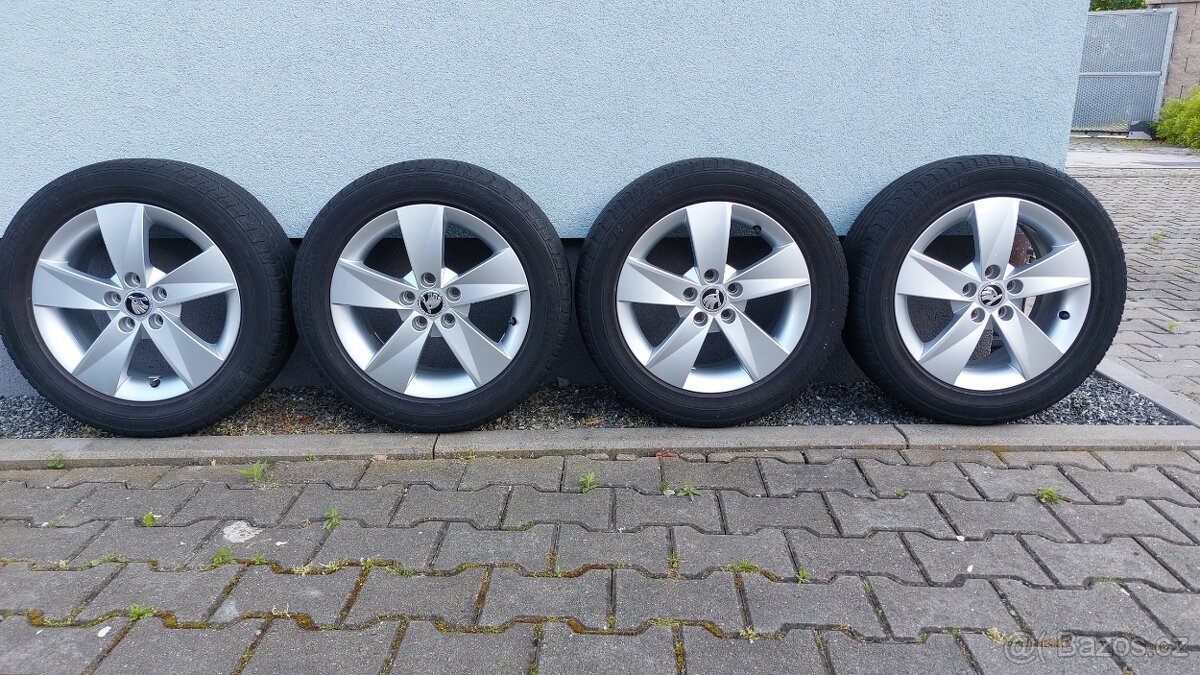 Alu kola originál Škoda Fabia III, Rapid 5x100 R15