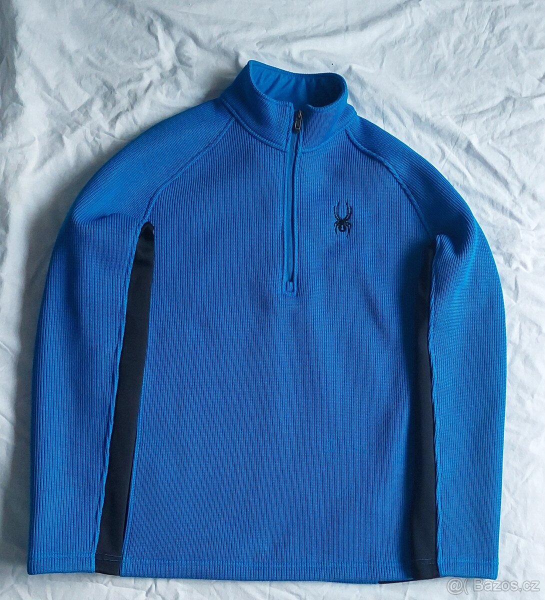 Spyder svetr na zip-kombinovaný materiál vel.XL
