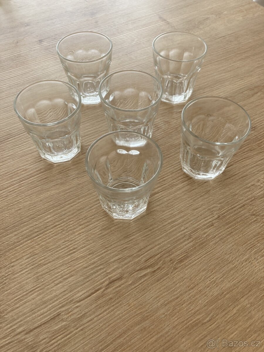 Skleničky - sada 6 kusů - velikost panák