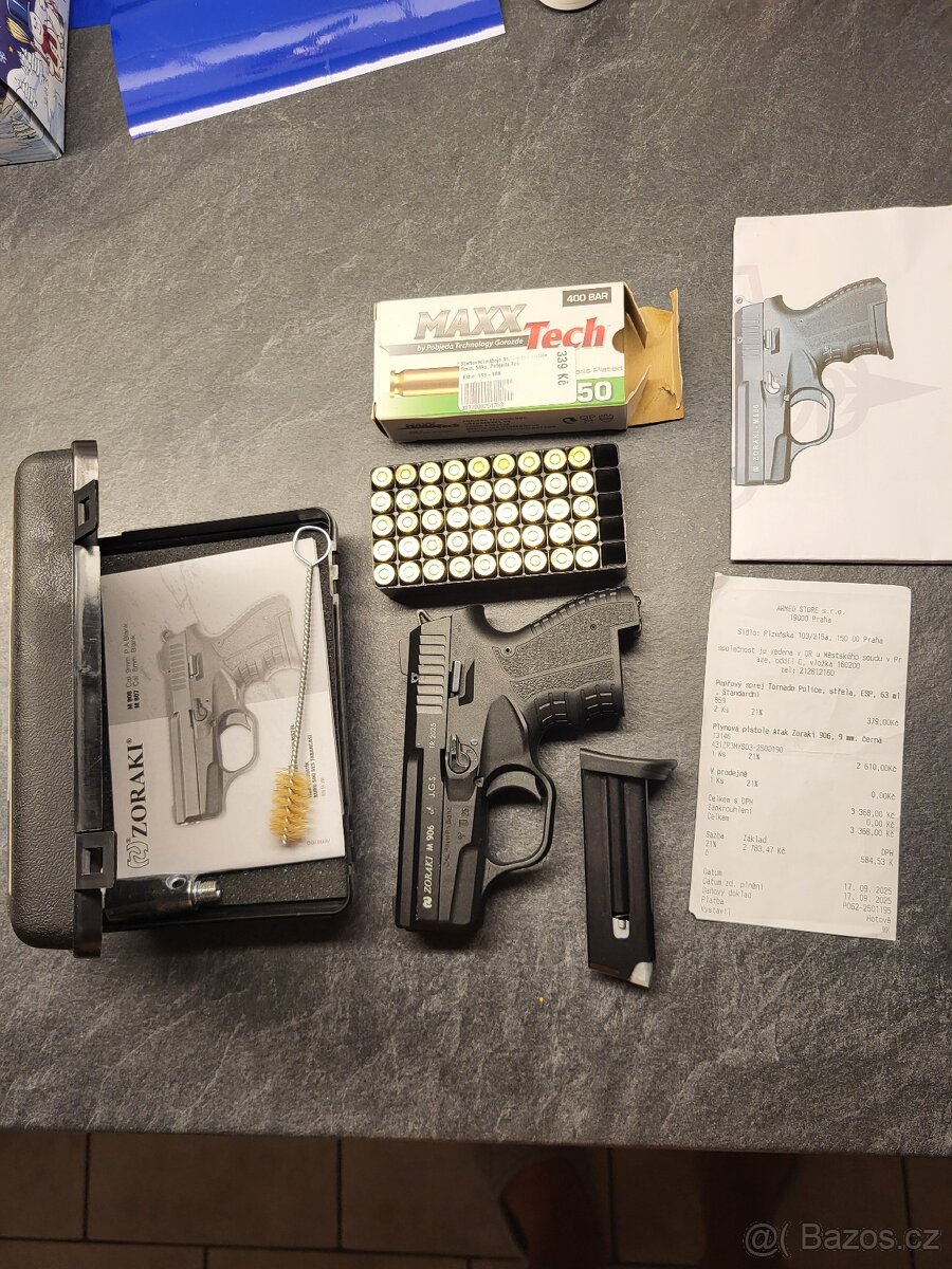 PISTOLE ZORAKI M 906 PLYNOVÁ KOUPENA 17.9.25