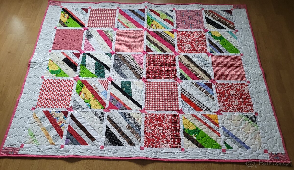 Prodám patchworkovou deku 157x202cm