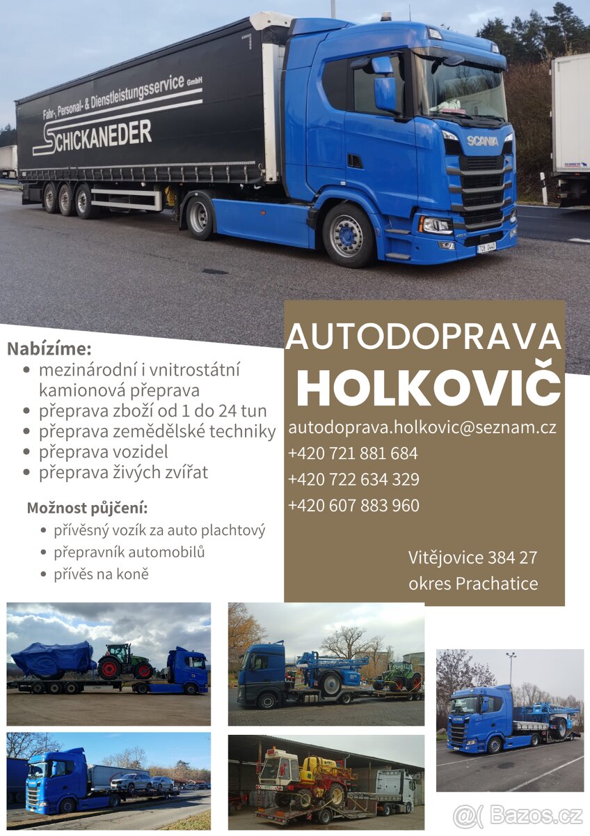 Kamionová přeprava Holkovič