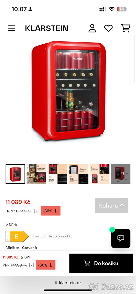 Lednice na nápoje Klarstein